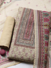 Embellished Chanderi Ustitched Suit With Pant & Dupatta