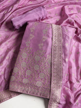 Banarasi Art Silk Unstitched Suit With Dupatta