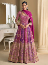 Embroidered Georgette Kurta With Pant & Dupatta