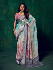 Printed Georgette Saree