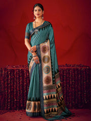 Digital Printed Art Silk Saree