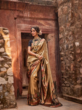 Zari Jaal Dola Handloom Saree
