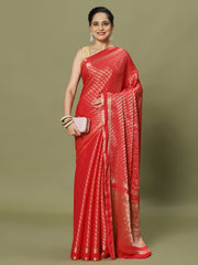 Zari Jaal Woven Crepe Saree