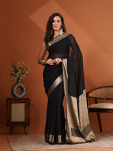 Plain Chiffon Saree