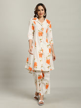 Printed Cotton Blend Kurta With Pants