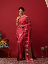 Woven Design Art Silk Onion Pink Saree