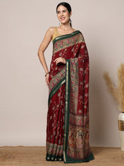 Printed Dola Silk Saree