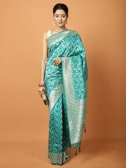 Stone Work Banarasi Woven Saree