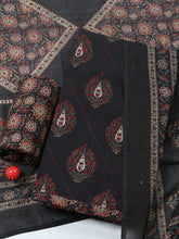 Embroidered Cotton Blend Unstitched Suit With Pant & Dupatta