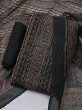 Printed Chanderi Unstitched Suit With Dupatta