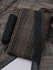 Printed Chanderi Unstitched Suit With Dupatta