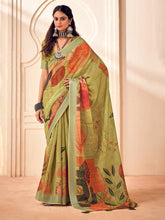 Digital Printed Cotton Saree