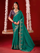 Plain Crepe Saree