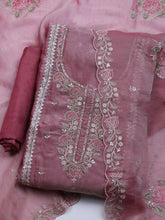 Embroidered Tissue Unstitched Suit With Dupatta