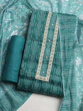 Printed Cotton Blend Unstitched Suit With Dupatta