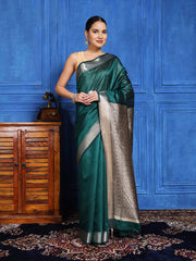 Zaari Jaal Tussar Saree