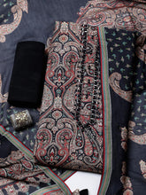 Embellished Muslin Unstitched Suit With Pant & Dupatta