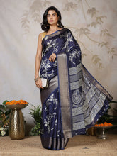 Woven Border Cotton Blend Saree
