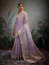 Woven Design Linen Blend Saree