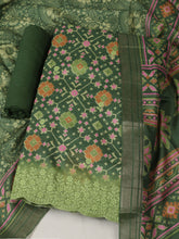 Woven Design Art Silk Unstitched Suit With Pant Dupatta