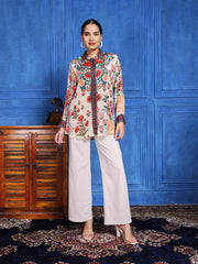Printed Crepe Kurta