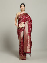 Zari Jaal Art Silk Woven Saree