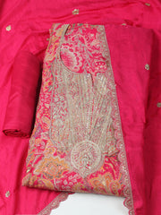 Embroidered Cotton Blend Unstitched Suit With Dupatta