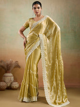 Embroidered Chiffon Saree