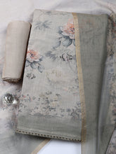 Embroidered Tissue Unstitched Suit With Pant Dupatta