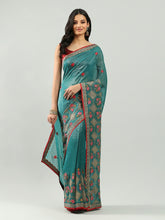 Embroidery Border Organza Saree