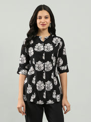 Printed Cotton Blend Shirt