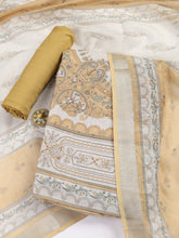 Printed Linen Unstitched Suit With Dupatta