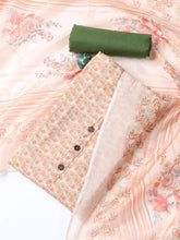 Printed Linen Unstitched Suit With Dupatta