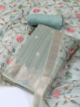 Woven Tissue Unstitched Suit With Dupatta