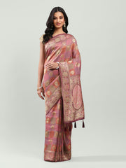 Zari Border Booti Georgette Saree