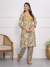 Printed Muslin Kurta With Pants