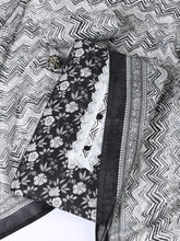 Printed Cotton Blend Unstitched Suit With Dupatta
