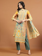 Printed Muslin Kurta With Pants & Dupatta