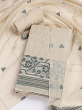 Embroidered Cotton Blend Unstitched Suit Piece With Dupatta