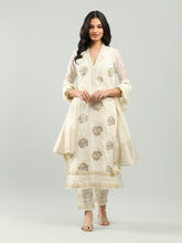 Resham Embroidered Chanderi Suit Set With Dupatta