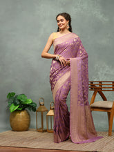 Woven Border Georgette Saree