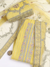 Embroidered Georgette Unstitched Suit Piece With Dupatta