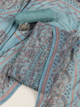 Floral Printed Muslin Unstitched Suit Piece With Dupatta