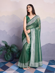 Embroidered Net Saree