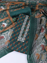 Printed Cotton Blend Unstitched Suit With Dupatta