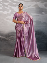 Embroidered Burberry Saree