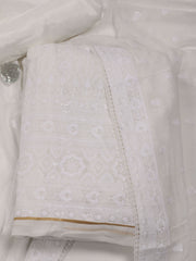 All Over Embroidered Georgette Unstitched Suit With Dupatta