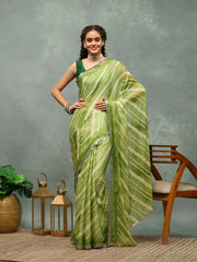 Digital Printed Chiffon Saree