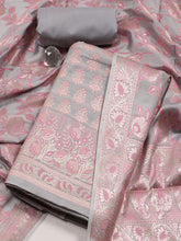 Woven Chanderi Unstitched Suit Piece With Dupatta