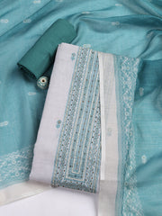 Printed Linen Unstitched Suit With Dupatta